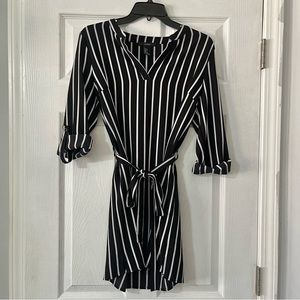 Tie Waist Striped Dress Size Small
